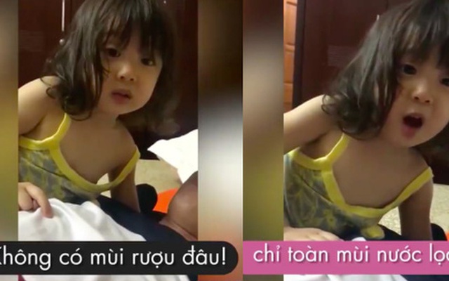 Clip: Đồng minh có khác, bố uống rượu còn con gái ra sức bao che siêu đáng yêu