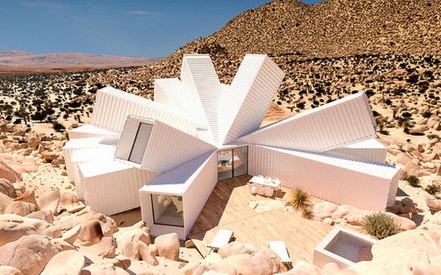 Kiến trúc sư xây nhà tuyệt đẹp giữa sa mạc chỉ bằng container