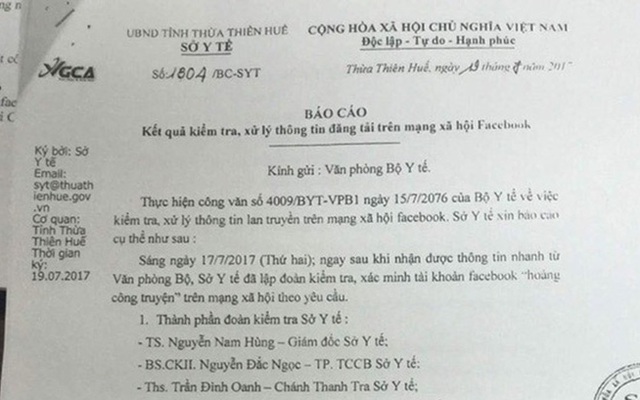 Rút phạt, xin lỗi BS Truyện nếu không có thêm bằng chứng