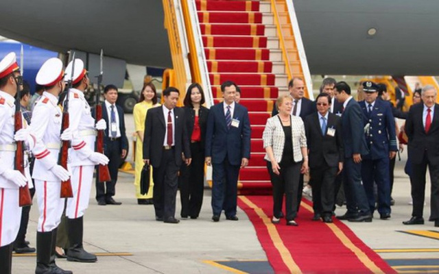 Tổng thống Cộng hòa Chile bắt đầu thăm cấp Nhà nước tới Việt Nam