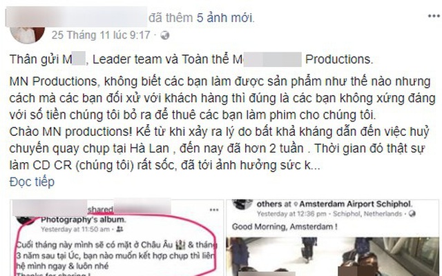 Cô dâu trong vụ tố studio ảnh cưới chiếm đoạt 100 triệu tiền vé máy bay: Chúng tôi vẫn chưa được hoàn tiền, đã ủy quyền cho luật sư giải quyết