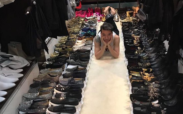 Khoe tủ đồ hàng hiệu cùng hơn 700 đôi giày bày la liệt, Đàm Vĩnh Hưng thừa nhận mắc bệnh "nghiện" mua sắm