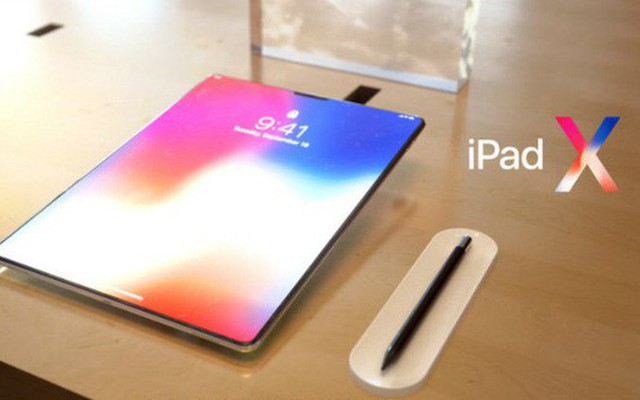 iPad 2018 sẽ trở nên hấp dẫn hơn nhờ trang bị công nghệ Face ID và thiết kế lấy cảm hứng từ iPhone X