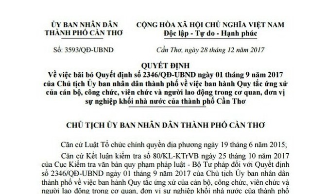 Cần Thơ: Hủy quy định cấm CCVC mặc quần jean, áo thun