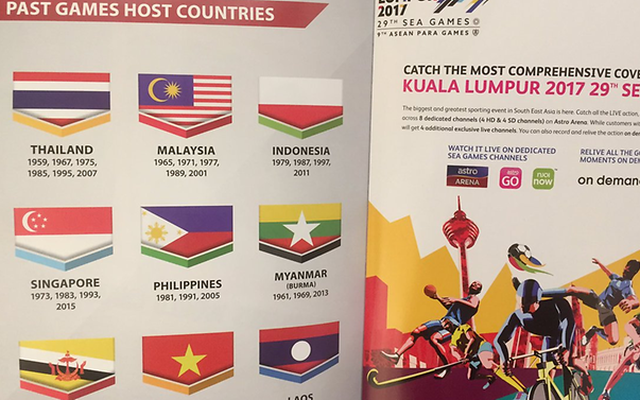 SEA Games 29: Malaysia 'muối mặt' vì nhầm quốc kỳ Indonesia thành cờ Ba Lan