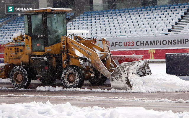 Tuyết lại rơi dày đặc: Thời tiết Thường Châu không ủng hộ trận chung kết U23 châu Á
