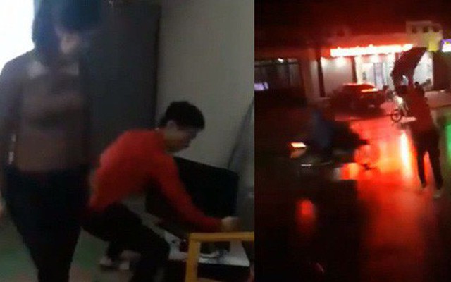 Clip: Người đàn ông mang tivi ra giữa đường đập sau bàn thua ở phút cuối của U23 Việt Nam