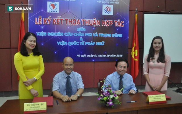 Thỏa thuận hợp tác toàn diện giữa Viện Nghiên cứu châu Phi và Trung Đông với Viện Quốc tế Pháp ngữ