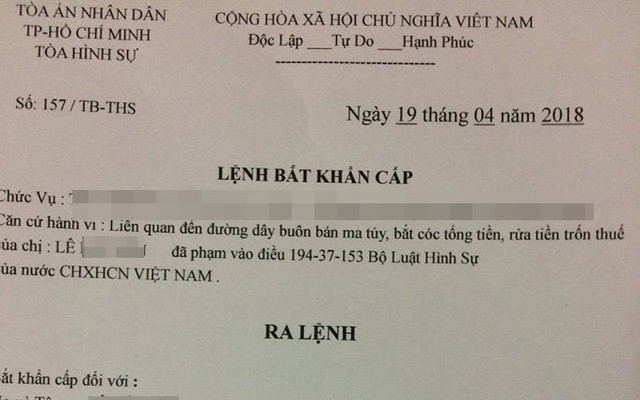 Thấy lệnh bắt của mình, "quý bà" chuyển gần 600 triệu đồng cho kẻ tự xưng công an