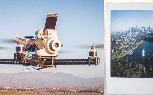 Góc sáng tạo: Kết hợp máy ảnh "mì ăn liền" Fujifilm Instax cùng Drone, ảnh ra chất không tưởng