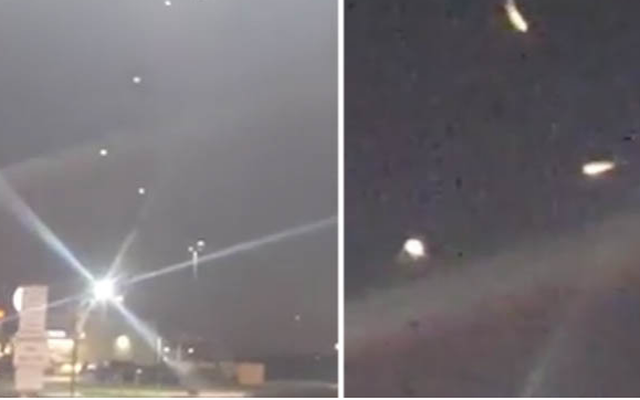 Video: 'Hạm đội UFO' đột ngột xuất hiện rồi biến mất trên bầu trời đêm