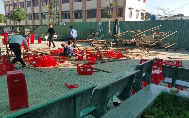 Nguyên nhân vụ sập giàn giáo khiến 25 học sinh bị thương ở Sài Gòn