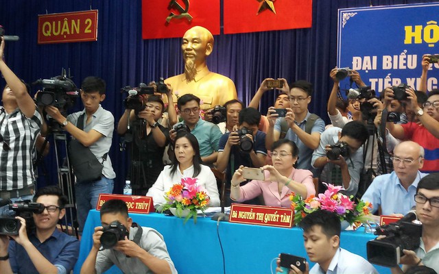 Chủ tịch HĐND TP.HCM Nguyễn Thị Quyết Tâm tiếp xúc cử tri quận 2