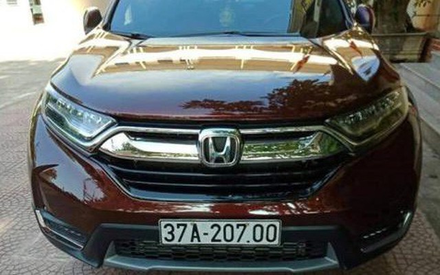 Trung tá CA nói bị vợ trách vì đi xe Honda CRV biển giả, hơn 1 tỷ đồng mua xe là nhờ bạn bè