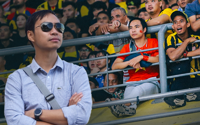 CĐV Việt Nam dũng cảm nhất trên SVĐ Malaysia tối qua: "Mình đánh liều ngồi đây, không cổ vũ quá khích khi đội nhà ghi bàn"