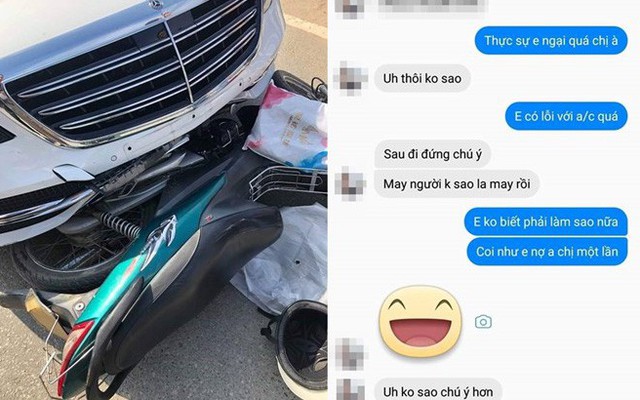 Đâm Mercedes mới, tài xế Grab sợ đến mức "tim nhảy ra ngoài" và hành xử đáng nể của chủ xe