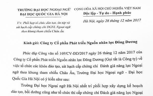 Cựu giảng viên tham gia đường dây cấp chứng chỉ ngoại ngữ giả