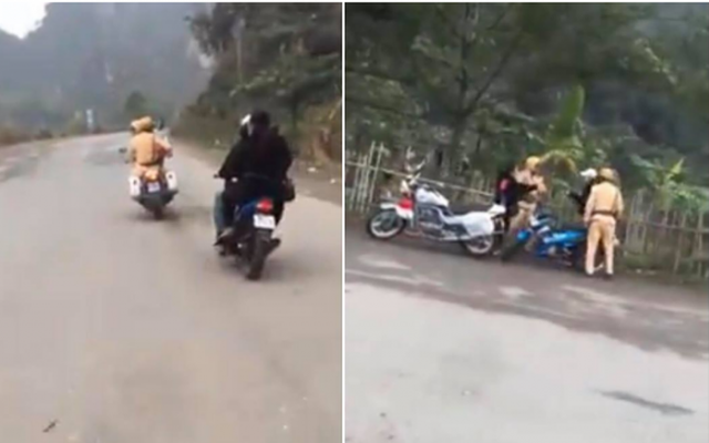 Đôi nam nữ chạy xe máy lạng lách ở khu du lịch Tràng An bị xử phạt 7,3 triệu đồng
