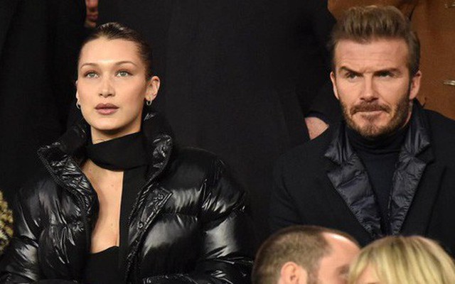 Beckham lịch lãm, ngồi cạnh siêu mẫu Bella Hadid trên khán đài sân Công viên các Hoàng tử