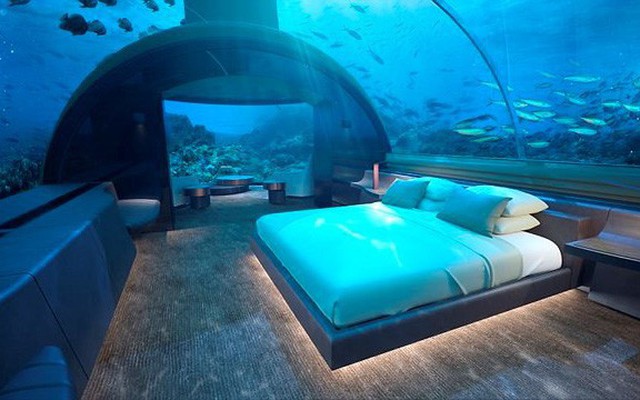 Bạn có muốn ngủ cùng cá trong biệt thự sang chảnh dưới biển Maldives