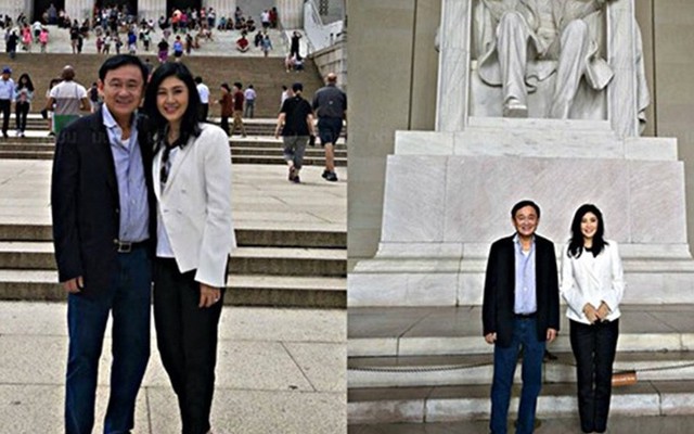 Lộ ảnh anh em Thaksin, Yingluck ở Mỹ, giới chức Thái Lan vội vã vào cuộc