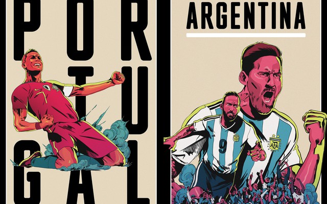 Ronaldo, Messi, Salah đẹp lồng lộng trong bộ poster cổ động World Cup 2018