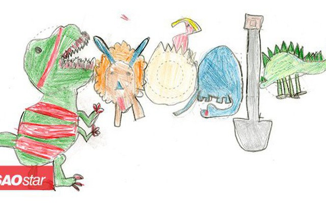 Tác phẩm siêu dễ thương của cô bé lớp một đạt giải thưởng Google Doodle năm nay