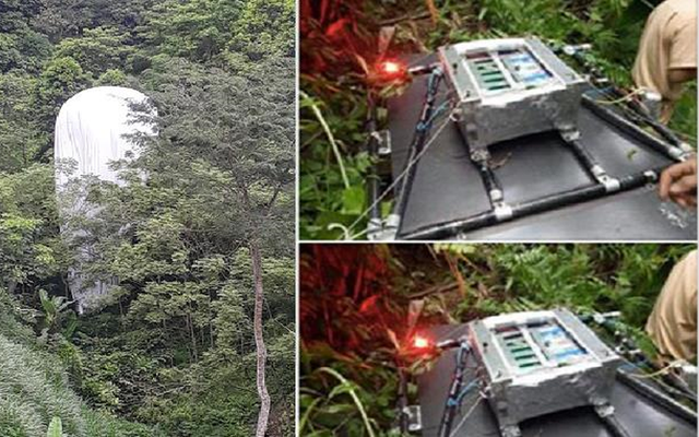 Vật thể lạ rơi xuống rừng ở Hà Giang có phải thiết bị ngành khí tượng thủy văn không?