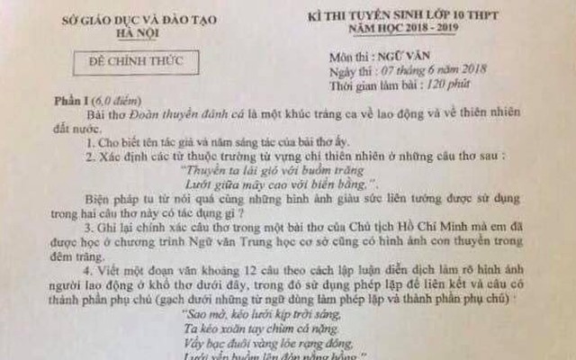 Người bán phở cầm điện thoại có mặt bất thường ở điểm thi, Sở họp khẩn sau nghi vấn lộ đề