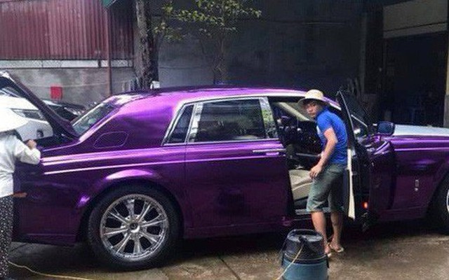 Xuất hiện chiếc Rolls-Royce màu tím thủy chung độc đáo trên phố Hà Nội