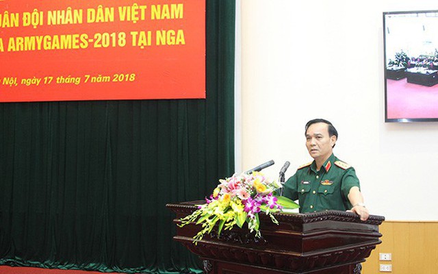 Lễ xuất quân Đoàn Quân đội nhân dân Việt Nam tham gia Army Games - 2018 tại Nga