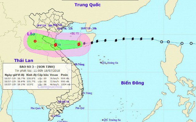 Bão số 3 giật cấp 11 tấn công đất liền Nghệ An, Hà Tĩnh