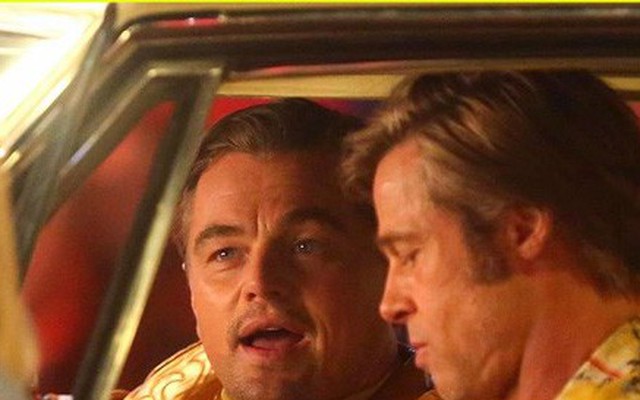 Leonardo DiCaprio béo và xuống sắc khi xuất hiện cùng Brad Pitt