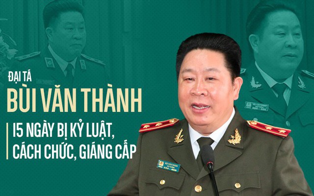 15 ngày bị kỷ luật, cách chức, giáng cấp của Đại tá Bùi Văn Thành