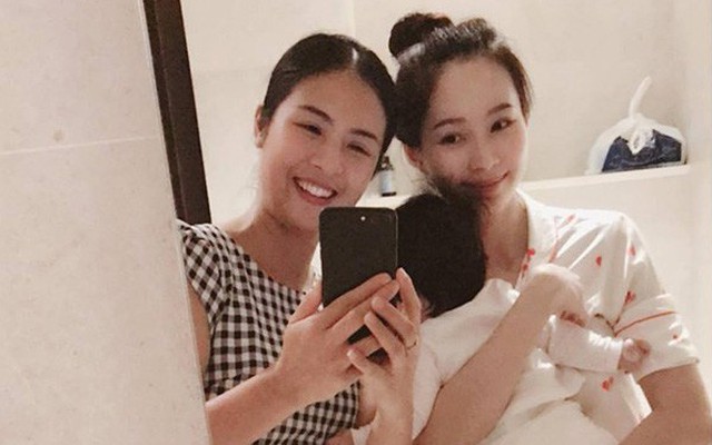 Hoa hậu Ngọc Hân đến thăm, công khai ảnh Đặng Thu Thảo "là mẹ bỉm sữa thực sự"
