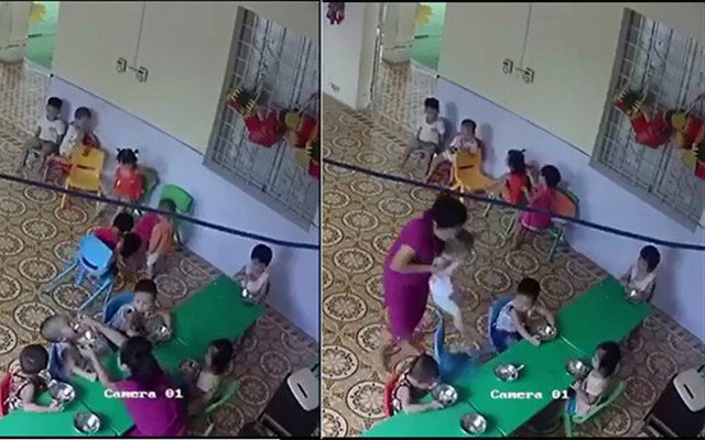 Cơ quan chức năng vào cuộc vụ nữ giáo viên nhồi nhét thức ăn, đánh bé trai 2 tuổi ở Hà Nội