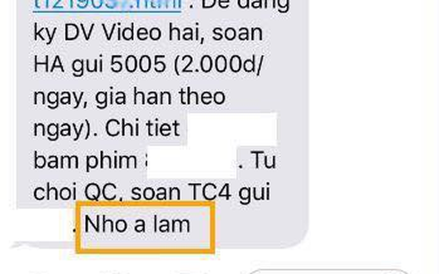 Bất ngờ chưa: Đọc tin nhắn quảng cáo của tổng đài, vợ bỗng dưng phát hiện ra thông điệp lạ bồ nhí gửi chồng