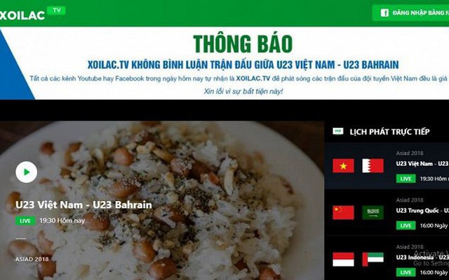 Danh sách chi tiết 18 website ăn cắp, vi phạm trắng trợn bản quyền ASIAD 2018