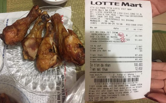 Lotte chính thức lên tiếng vụ bị khách hàng tố cáo bán đùi gà thối