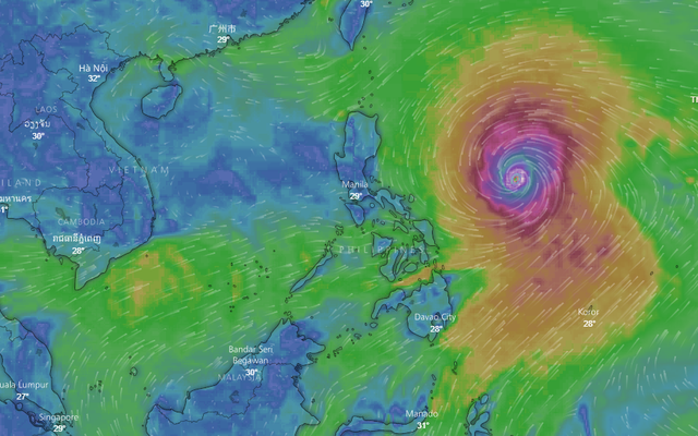 Chuyên gia khí tượng chỉ các điểm nguy hiểm mà siêu bão Mangkhut có thể gây ra