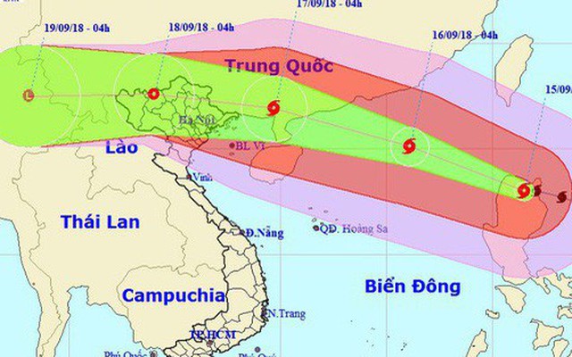 Siêu bão Mangkhut chiều nay vào Biển Đông, thành bão số 6