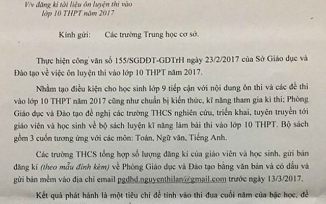 Hải Dương: “Ép” học sinh mua sách tham khảo, lãnh đạo Phòng GDĐT xin lỗi