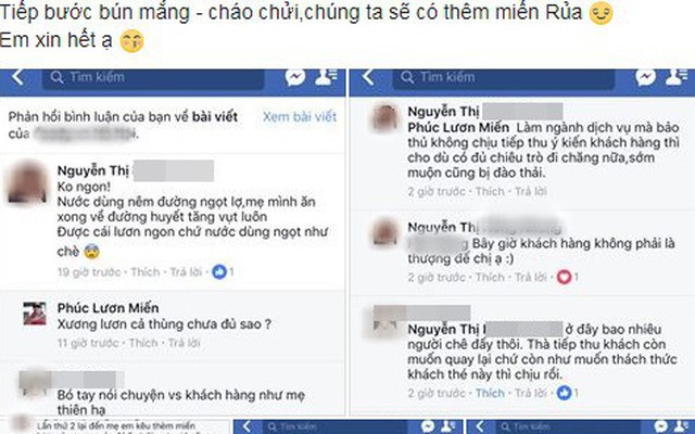 Bị thực khách chê thẳng "không ngon", hàng miến lươn Phúc nổi tiếng Hà Nội liền rủa mẹ khách "bị ung thư"?