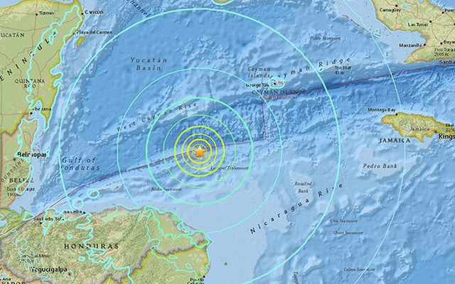 Động đất 7,6 độ Richter ở biển Caribean, cảnh báo sóng thần diện rộng