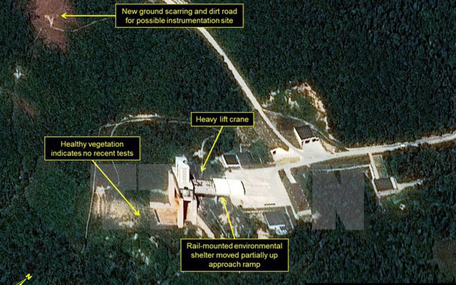 Triều Tiên tiến hành đào hầm có thể chuẩn bị thử bom hạt nhân