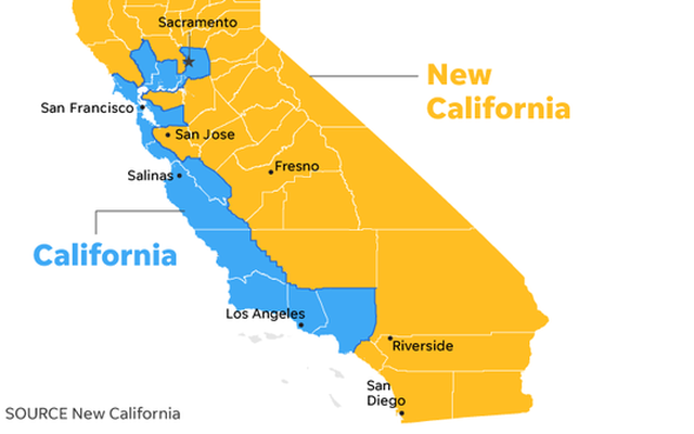 California Mới tuyên bố độc lập khỏi California, quyết thành bang 51