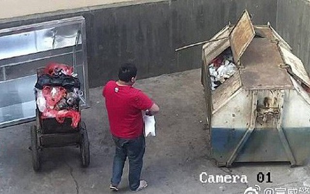 Phẫn nộ: Người đàn ông bỏ đứa con mới sinh được hai tiếng vào thùng rác