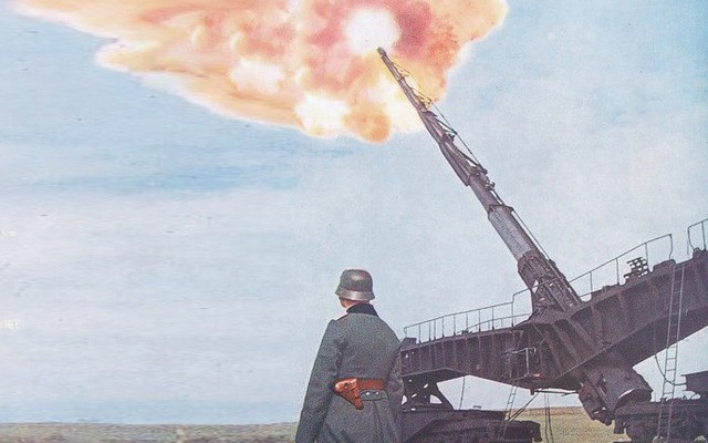 Khám phá siêu pháo cực 'dị' của Đức nặng tới 256 tấn, tầm bắn 130km