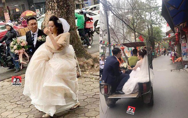 Đường bị cấm phục vụ hội nghị thượng đỉnh, cô dâu xách váy chạy bộ để kịp giờ làm lễ cưới