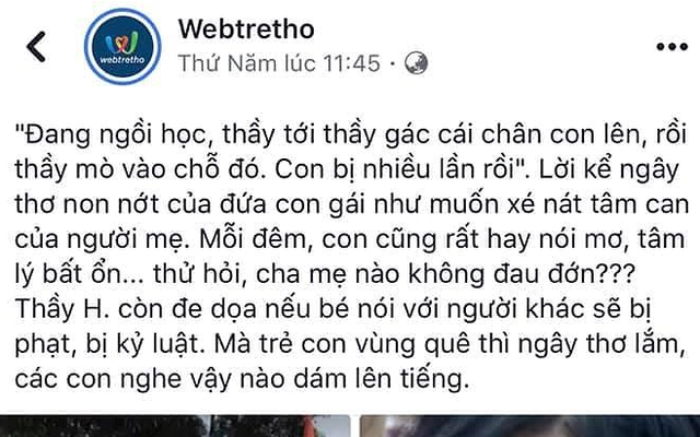 Webtretho xin lỗi gia đình liệt sĩ